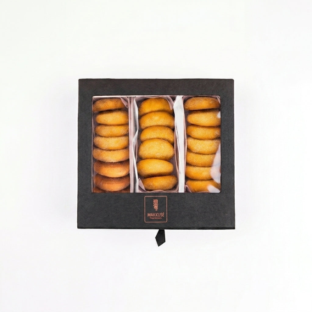 Makkusé Semolina 21 Pack Small Cookie Box