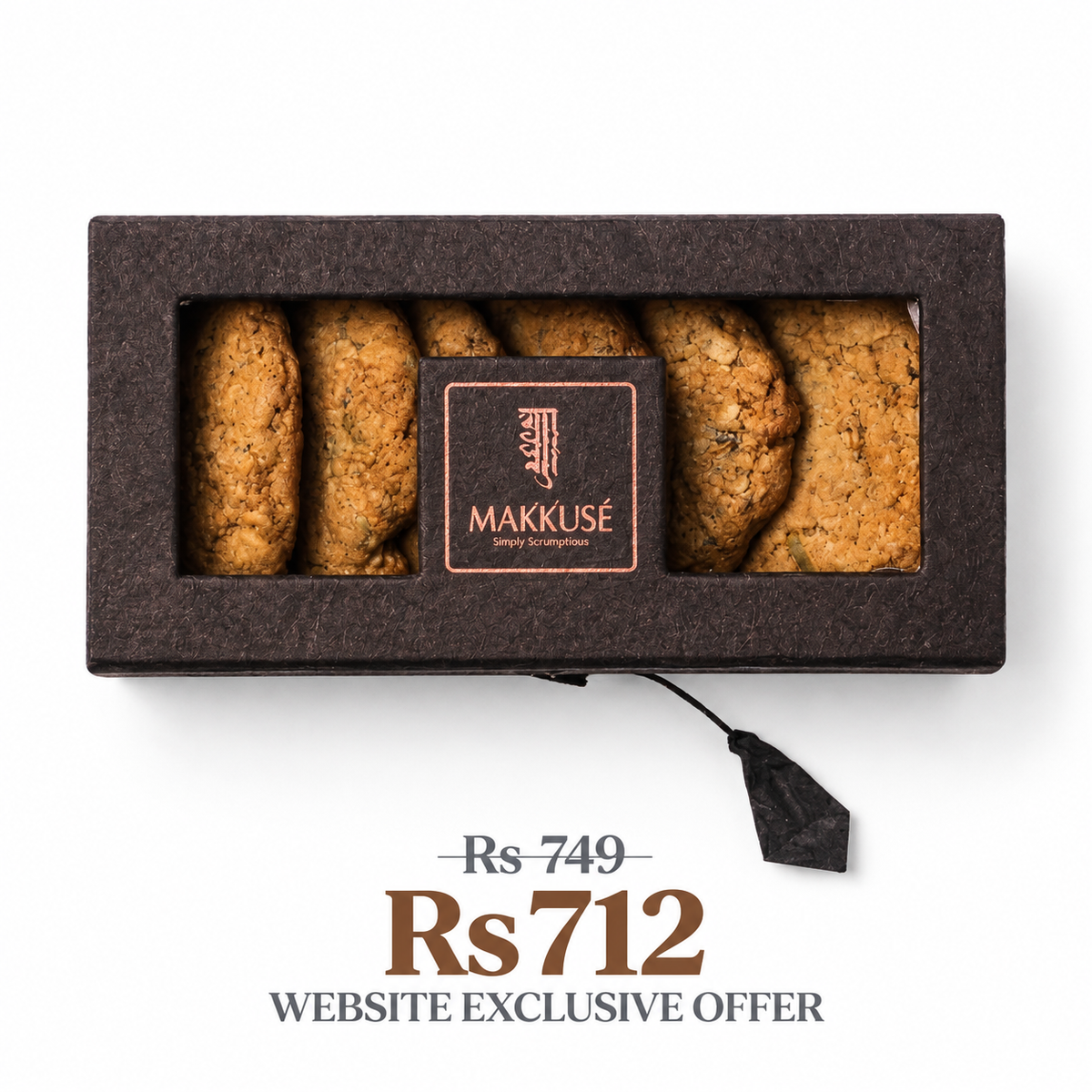 Makkusé 7 Pack Small Cookies Box (Oats)