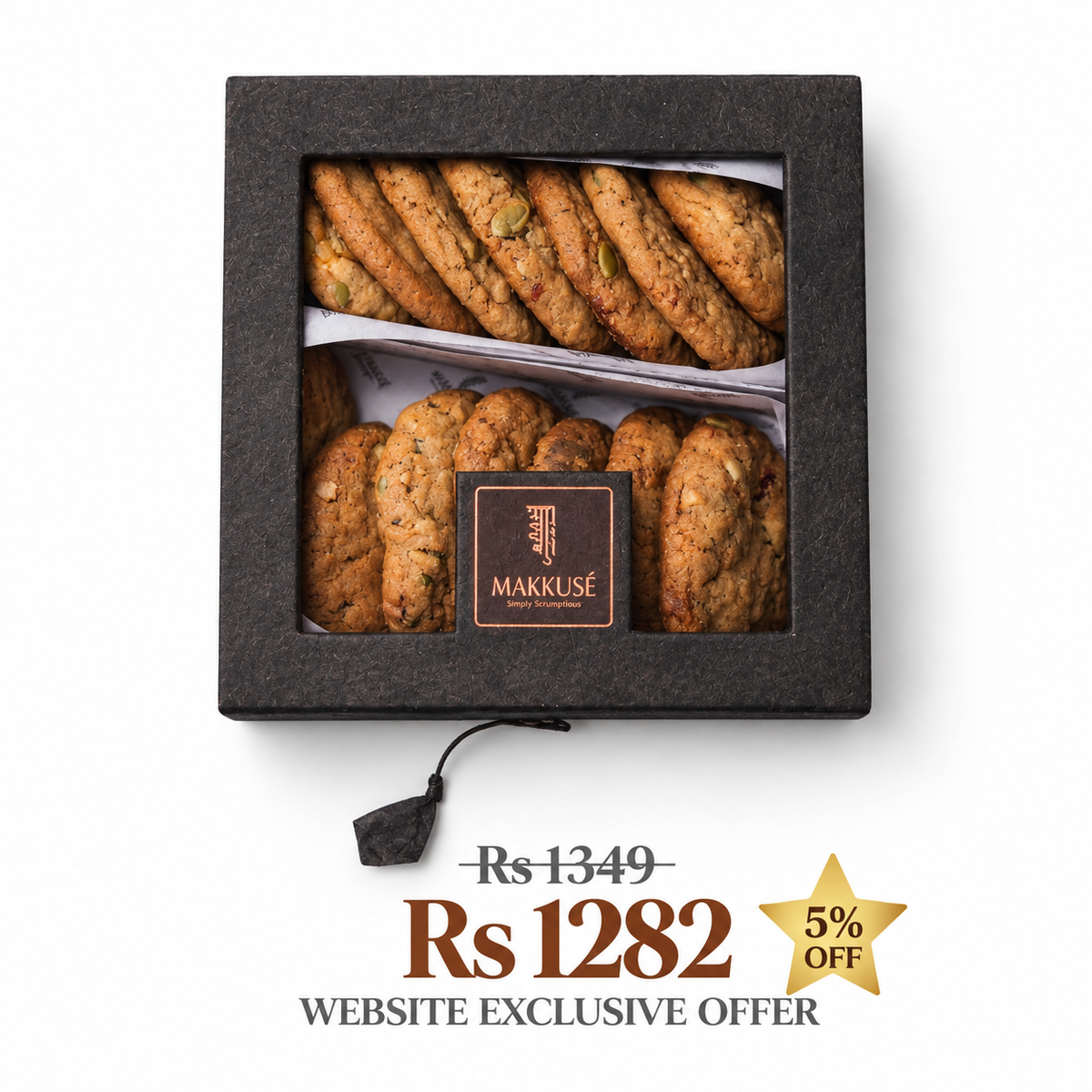 Makkusé 14 Pack Small Cookie Box (Oats)