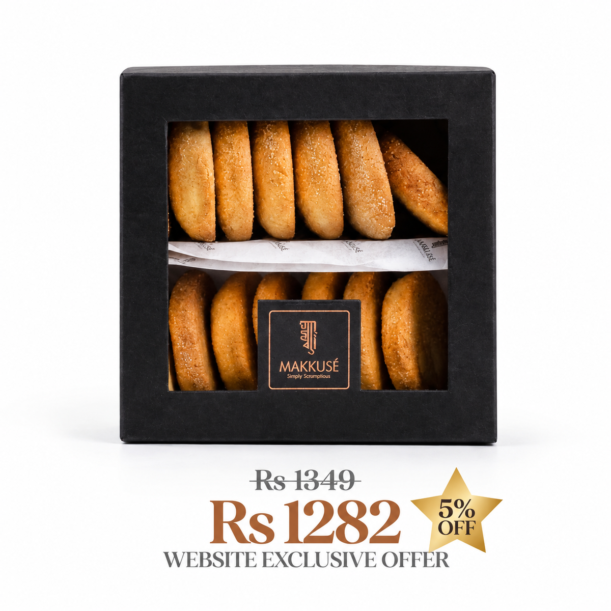 Makkusé Semolina 14 Pack Cookie Box