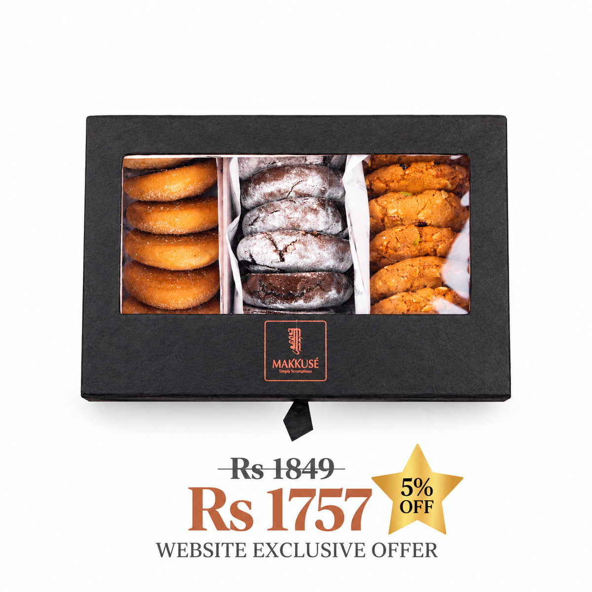 Makkusé 21 Pack Small Cookie Box (Mix)
