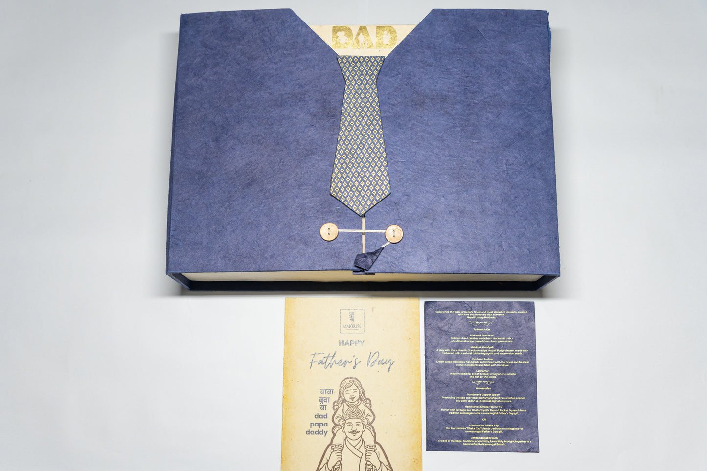 Makkusé Ultimate Father’s Day Gift Box - with Dhaka Tie (Regular)