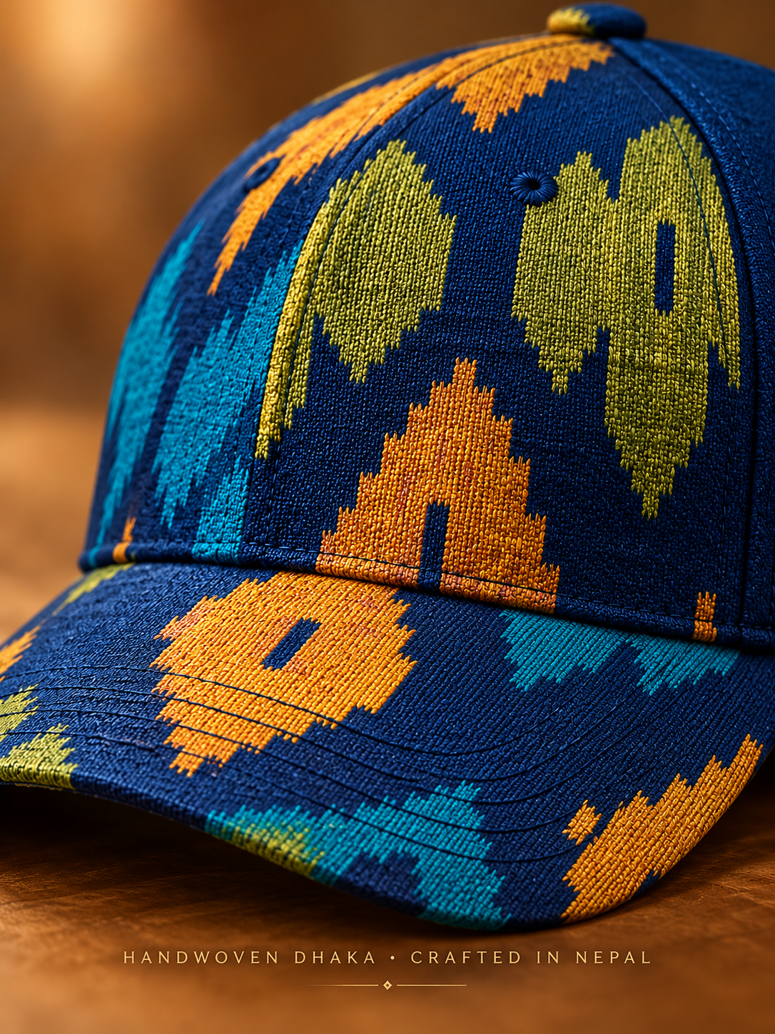 Handwoven Nepali Dhaka Cap – Made in Nepal | Makkusé