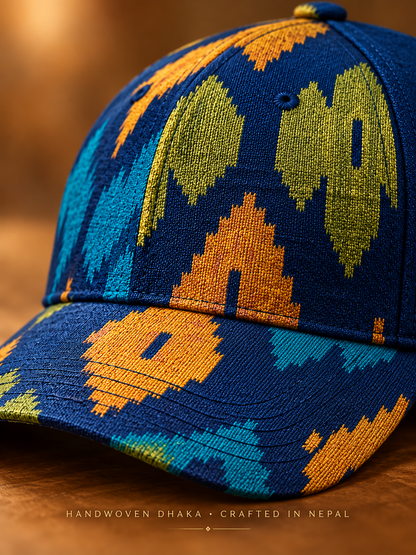 Handwoven Nepali Dhaka Cap – Made in Nepal | Makkusé