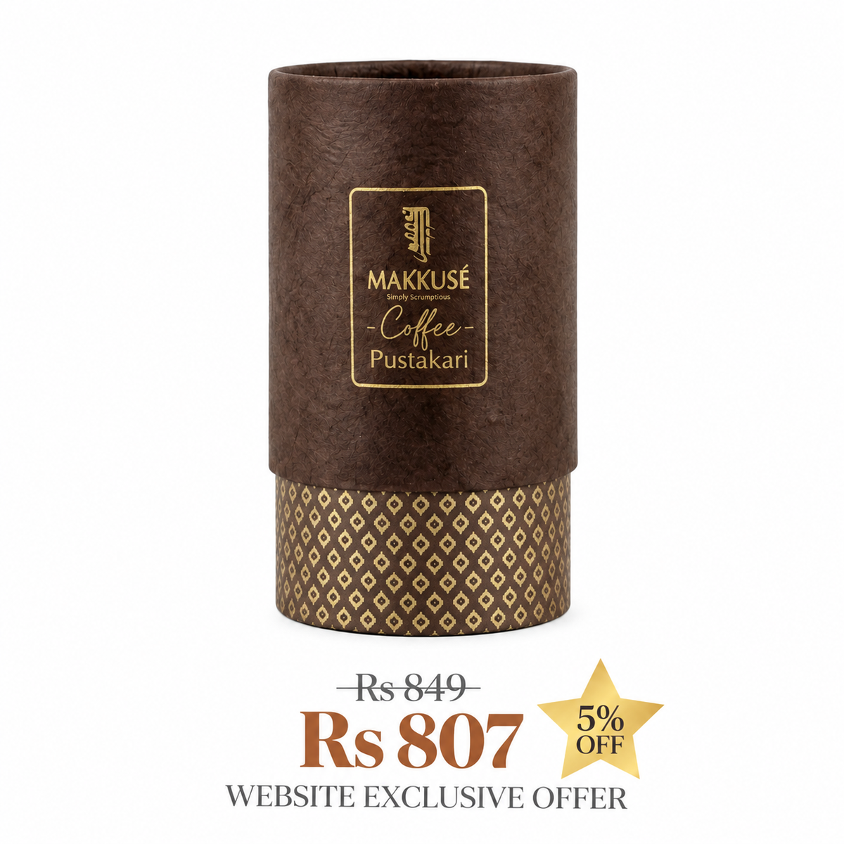 Makkusé Handcrafted Coffee Pustakari Box - 300g