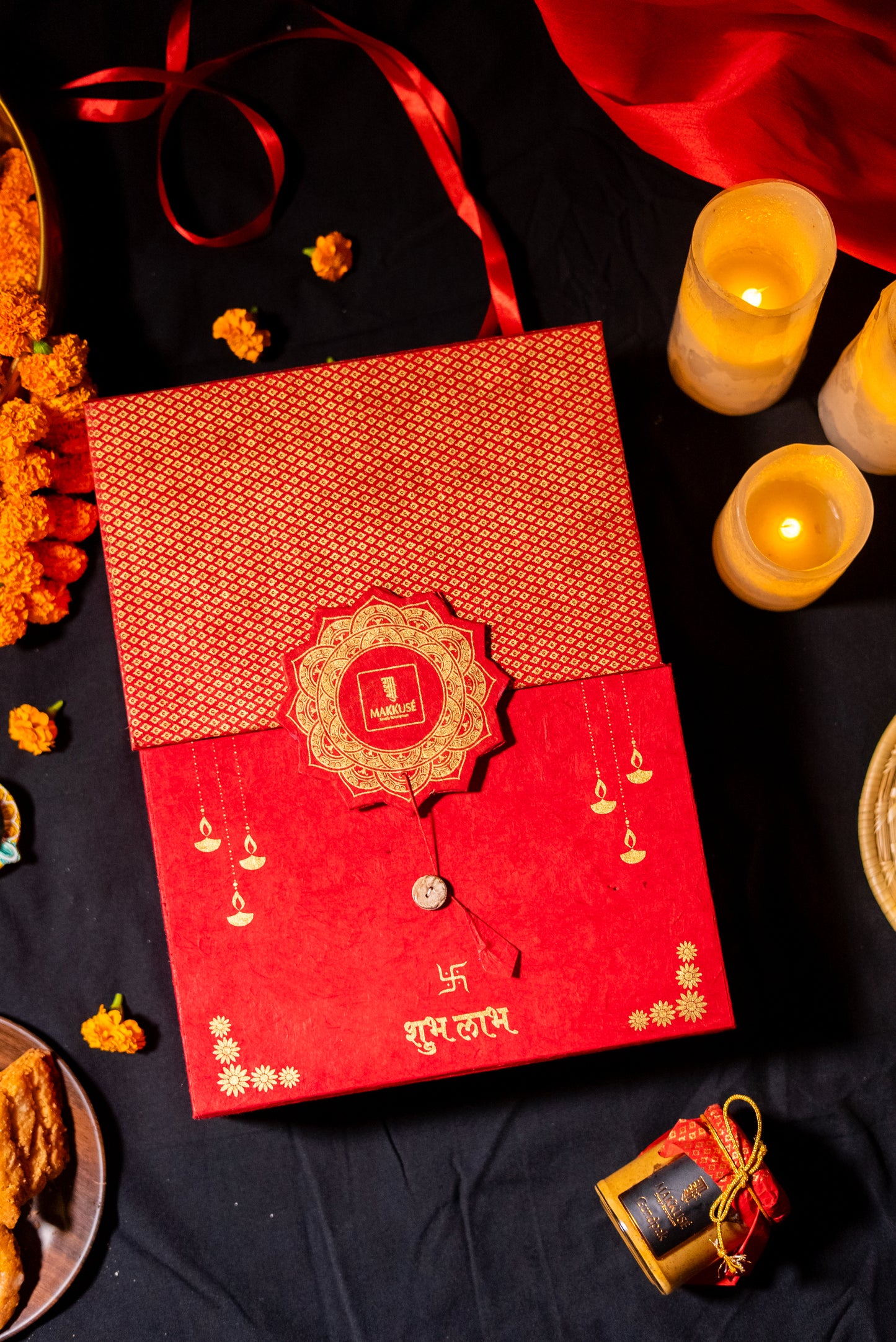 Ultimate Tihar Maroon Gift Box
