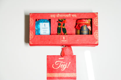 Makkusé Mini Teej Gift Box  with Naugedi ( Regular )
