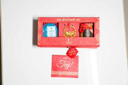 Makkusé Mini Teej Gift Box  with Sirbindi ( Regular )