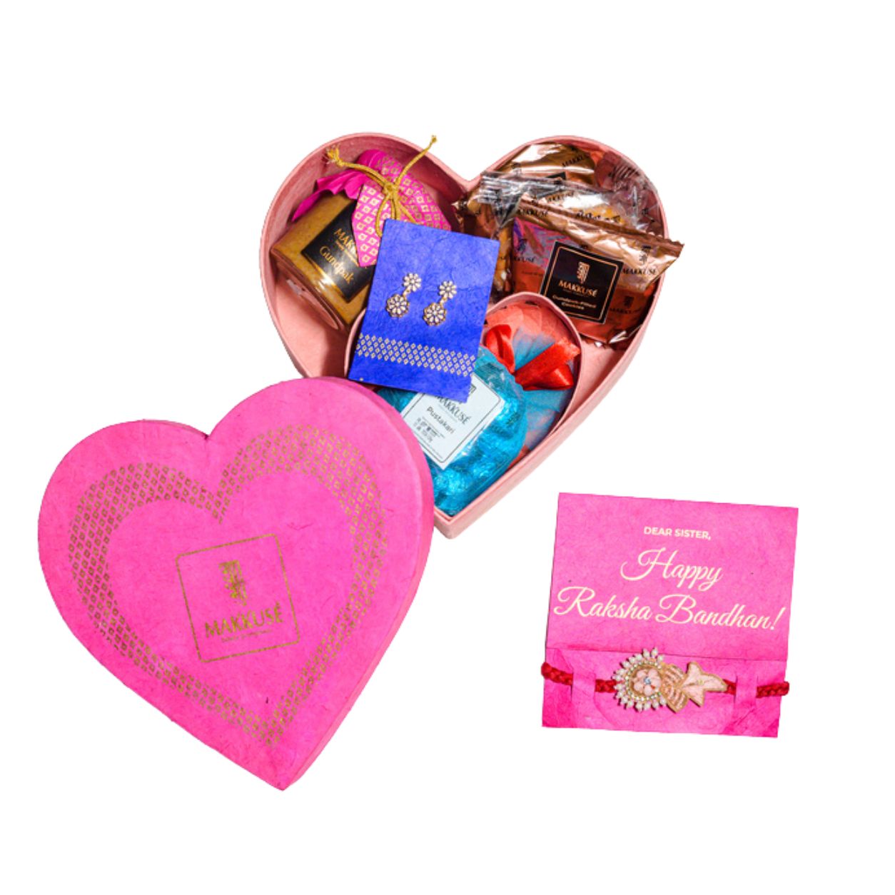 Makkusé Small Rakhi Gift Box For sister (No Added Sugar)