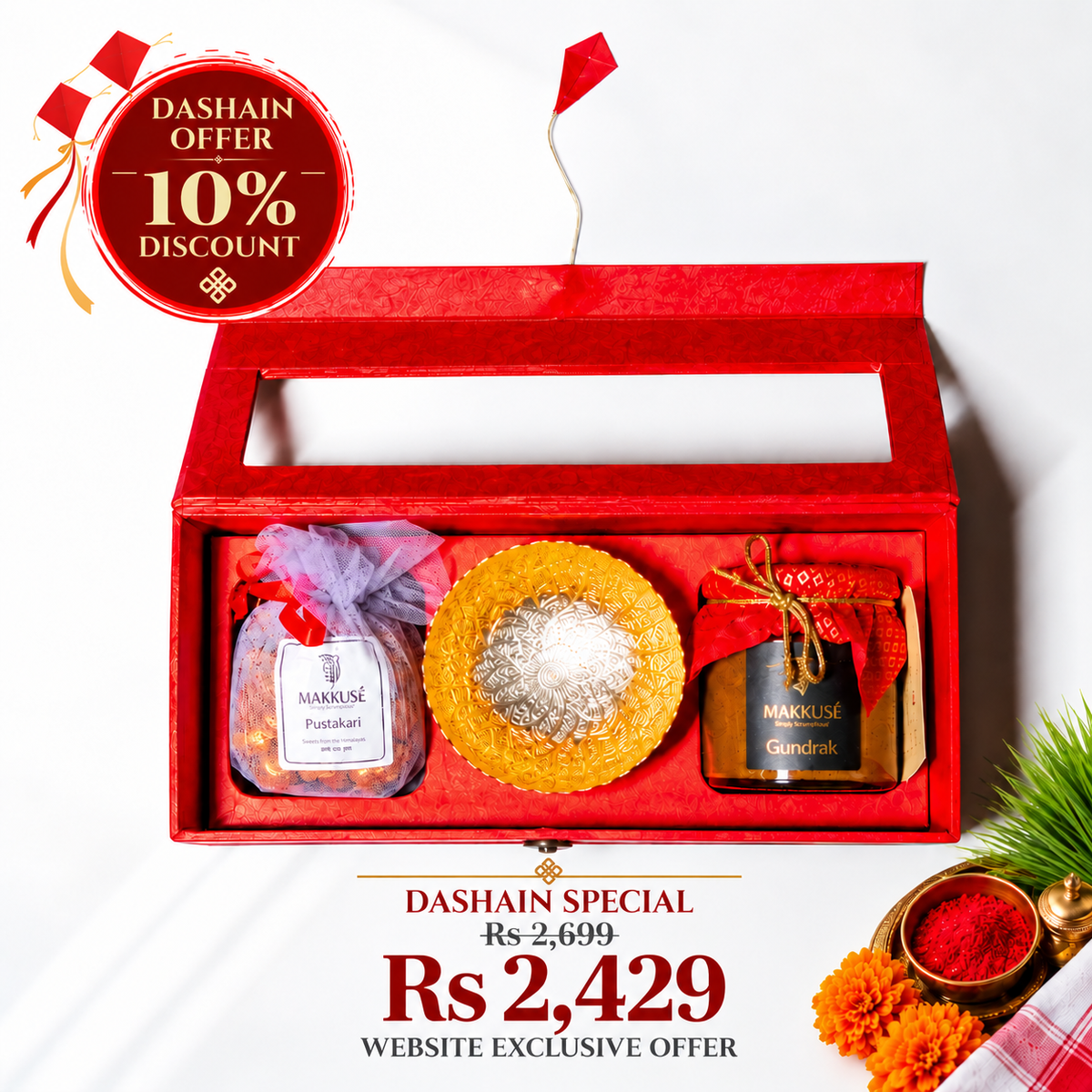 Mini Dashain Gift Box (with Tikadani)