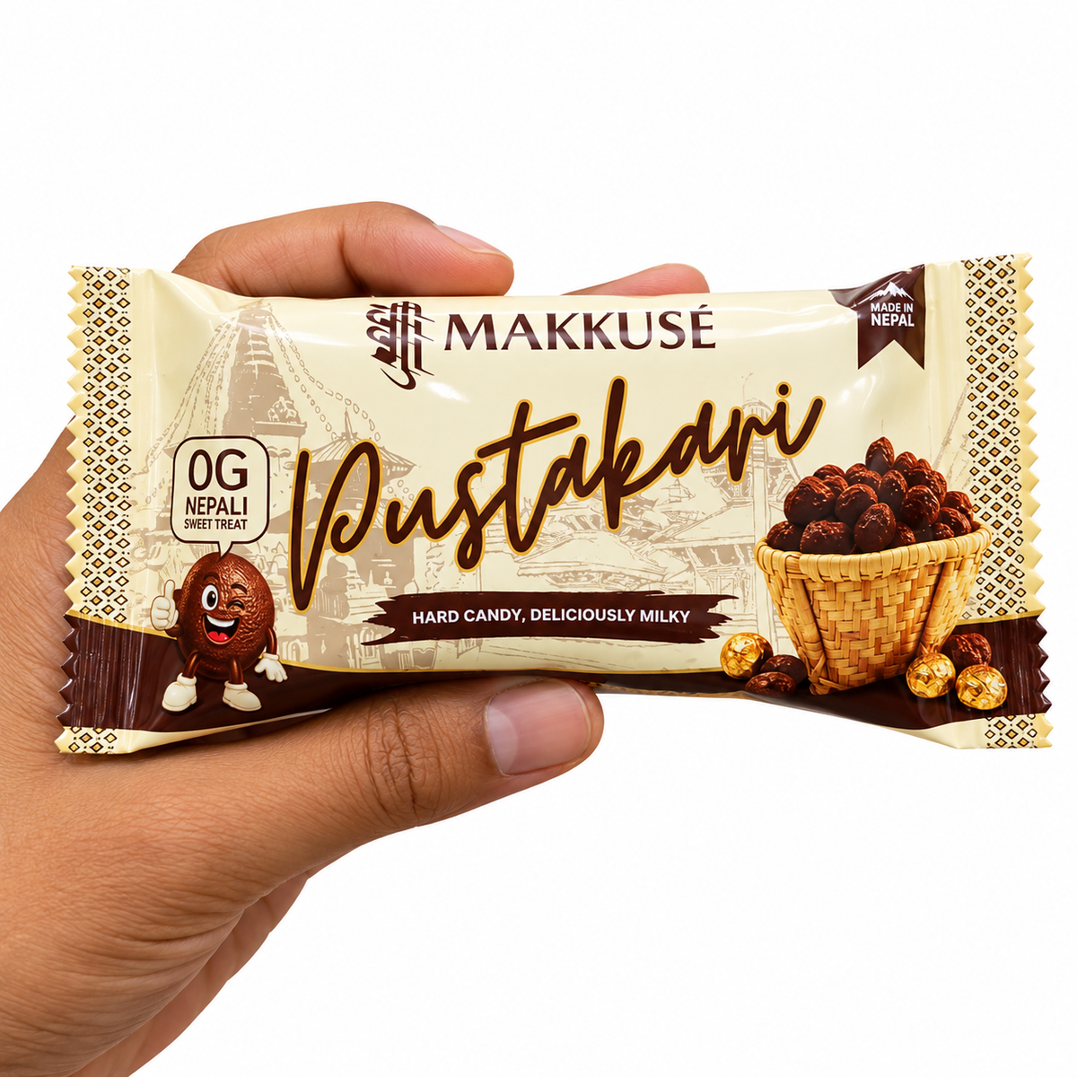 Makkuse Pustakari Milky Hard Candy Buy 4 Get 1 Free | 5 x 80g Pouches | 50 Pieces