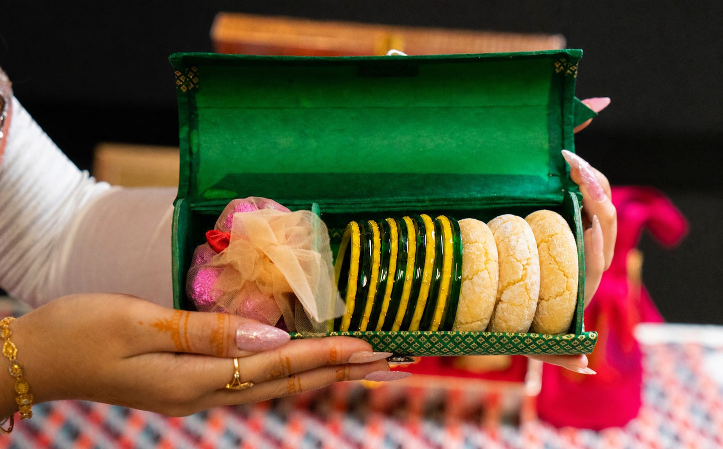 Shrawan Cylindrical Gift Box